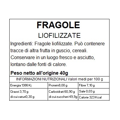 Fragole leofilizzate